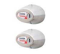 DAKEN Noval Doppio - Set di 2 Serrature Autobloccanti per Veicoli Commerciali per uso intensivo, Acciaio Inox