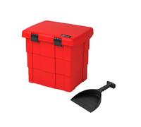 DAKEN Pit Box+ Contenitore per sabbia e sale con pala, rosso