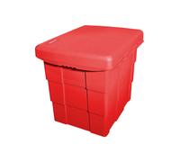 Daken PIT BOX Contenitore Spargisale In Plastica Rosso B66 H57 T50