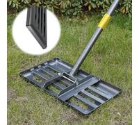 DAKEPOLE Rastrello per livellamento da prato in metallo, 182 cm, per il golf, il giardino, la superficie, in acciaio inossidabile, 43 x 25 cm (182 cm)