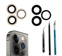 Dakexiong Lente di ricambio per fotocamera posteriore da 12 Pro, compatibile con iPhone 12 Pro, compatibile con iPhone 12 Pro, lente posteriore in vetro di ricambio con lente 12Pro Camera + kit di