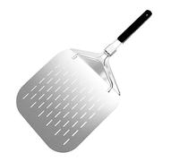 Dakexiong Pala per Pizza Corta, Professionale 63,5 x 32cm, Supporto di una Grande Superficie, con Manico Forata Pieghevole per Forno,outdoor pizza oven accessories and indoor baking use