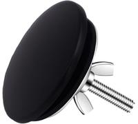 Dakexiong Tappo Copriforo Lavello Cucina 5cm Nero, Acciaio Inossidabile, Coperchio Foro Lavandino Anti-Fuga, Tappo Protettivo per Rubinetto