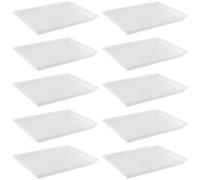 DAKFOOK 10 vassoi plastic per attività artistiche e artigianali, scuola e casa, progetti fai-da-te, pittura, perline, organizzazione forniture
