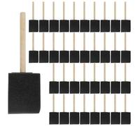DAKFOOK 100 pennelli in schiuma da 5 cm, 17 x 5 cm, pennello in spugna con manico in legno, kit di strumenti per pittura, artigianato, progetti artistici