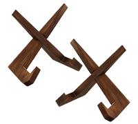 DAKFOOK Confezione da 2 espositori in legno da 20,3 cm, 21 x 11,5 x 18 cm, libro in legno