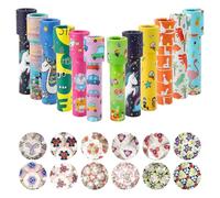 DAKLUNAR 12 caleidoscopio per bambini, caleidoscopio classico, stile vintage, retrò, giocattolo educativo per ragazzi e ragazze, compleanno dei bambini, Capodanno, Natale (colori casuali)