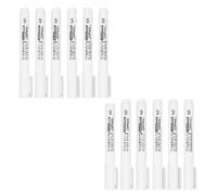 DAKLUNAR 12 Pezzi Pennarello Acrilico Bianco, Punta Fine Tonda 1-2 mm, Marcatore a Vernice Acrilica Pennarelli Acrilici NImpermeabili Pennarello Indelebile