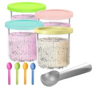 DAKLUNAR 4 contenitori ninja creami per NC501 NC500 serie 680ML 11 in 1 macchina per il gelato Ninja senza BPA Creamy Deluxe, lavabili in lavastoviglie