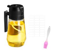 DAKLUNAR Bottiglia dispenser per olio da cucina, spruzzatore 2 in 1 per olio d'oliva e dispenser di olio, flacone spray per olio da 470 ml, per cucina barbecue friggitrice ad aria insalata cottura