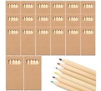 DAKLUNAR Set di 20 custodie colorate, rosso, giallo, marrone, verde, blu, nero, multicolore in legno per il disegno