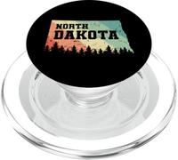 Dakota del nord, mappa, con, orizzonte, Stati Un PopSockets PopGrip per MagSafe