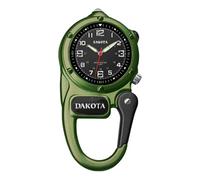 Dakota Mini clip Microlight Moschettone Orologio e Fermasoldi Multitool Combo Set Regalo (Ottone Antico/Argento)