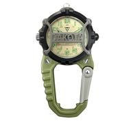 Dakota Mini microlight con clip, orologio da tasca e da taschino di qualità, durevole e di alta qualità, regalo per uomo, da utilizzare per pesca, caccia e altro, torcia a LED, orologio con clip