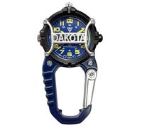 Dakota Mini microlight con clip, orologio da tasca e da taschino di qualità, durevole e di alta qualità, regalo per uomo, da utilizzare per pesca, caccia e altro, torcia a LED, orologio con clip, Blu