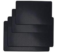 DaKuan Tappetino antiscivolo per cruscotto auto, confezione da 4 pezzi, 26,7 x 14,5 cm e 20,3 x 13 cm, in gel di lattice, per cellulare, occhiali da sole, chiavi, monete