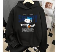 Dal 1958 Peanuts la prima scelta per felpe autunnali, lo stile con cappuccio è morbido e slim, felpa con cappuccio casual e carina con stampa per donne in primavera e autunno, autunno, inverno L,M,S,X