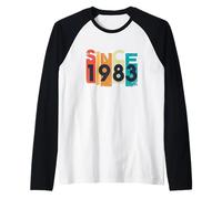 dal 1983 Anno di Fondazione Retro Maglia con Maniche Raglan