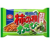Dal Giappone Kameda Kakinotane Riso Cracker Wasabi Flavor Set di 3 sacchetti