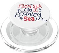 Dal mare al mare splendente 4 luglio Giorno dell'Indipendenza USA PopSockets PopGrip per MagSafe