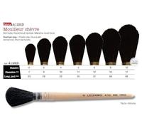 Dal Molin Leonard Pennello Tondo bombasino, Pelo di Capra tibetana, Serie 412RB, Num. 6