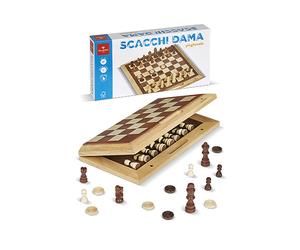 DAL NEGRO 053481 SCACCHI DAMA PIEGHEVOLE LEGNO