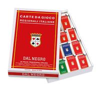 Dal negro, completo 16 mazzi di carte da gioco regionali italiane
