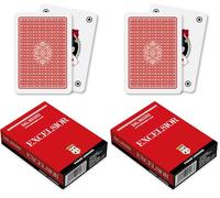 Dal Negro 21007 - Poker Excelsior Singolo Astuccio Rosso, Carte da Gioco (Confezione da 2)
