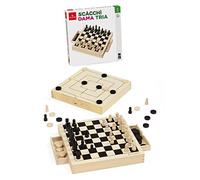 Gioco da Tavolo Dal Negro Scacchi Dama Tria