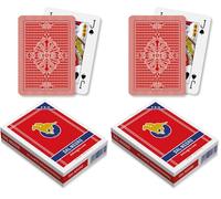 Dal Negro Carte da Gioco Poker San SIRO Rosso, Colore Rossa, 048008.03 (Confezione da 2)