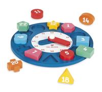 Orologio Puzzle Incastra Forme Giocattolo Prima Infanzia Bambino in Legno Gioco