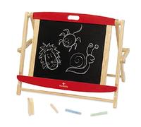 Dal Negro Duo Lavagna Double Face con Struttura a cavalletto, Completa di Adesivi magnetici e gessetti. Adatta ai Bambini dai 4 Anni in su, 53878