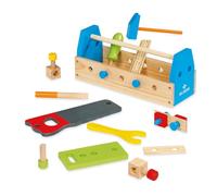 Dal Negro - Mastro's Toolbox, Cassetta degli Attrezzi in Legno. Gioco Adatto ai Bambini 4+
