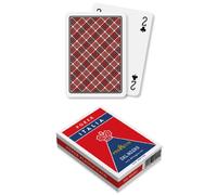 Dal Negro - Mazzo di Carte Poker Italia, in cartoncino duplex, 55 carte con Jolly, Retro Rosso, Made in Italy