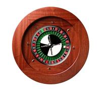Dal Negro Montecarlo 50cm Mahogany Roulette Wheel with Precision Bearing Mechanism (Quadratto style)