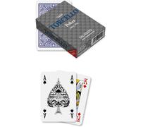 Dal Negro, poker Torcello blu in pvc, mazzo da 55 carte
