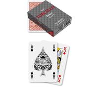 Dal Negro, poker Torcello rosso in pvc, mazzo da 55 carte
