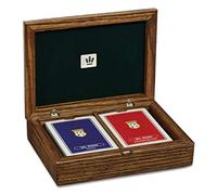 Dal Negro PORTACARTE FRASSINO ANTICATO A 2 MAZZI POKER