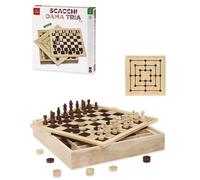 Gioco da Tavolo Dal Negro Scacchi Dama Tria Top