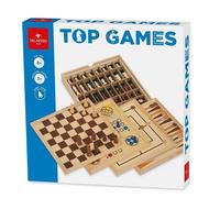Dal Negro TRADIZIONALE_BOARD Top Games 30 Dama/Scacchi Tria Gioco Da Tavolo Giocattolo 872, Multicolore, 822028