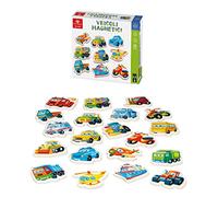 Dal Negro -Veicoli magnetici in legno, adatto per bambini dai 3 anni in su.