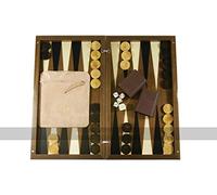 Dal Negro Walnut Noce 17-inch Backgammon Set
