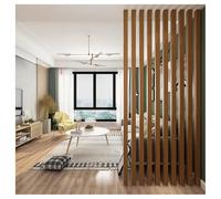 Dal Pavimento Al Soffitto Doghe In Legno Divisori Per Ambienti, Schermi Per La Privacy Montante Divisorio Con Piedino Regolabile Per Sala Da Tè Bar Hotel Montante(9root,190cm/74.8in/6.23ft)