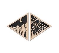 DAL TRAMONTO ALL'ALBA 80x50 cm - Quadro arredo LASERCUT composito Legno e PVC