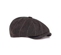 Dalababa Coppola Uomo, Berretto Piatto Baschi, Regolabile 8 Pannelli Cappello Coppola Irlandese Gatsby Newsboy Cap per Uomo e Donna, Caffè