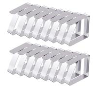 DALAETUS 16 Pezzi Fermatovaglia Set, Ferma Tovaglia in Acciaio Inox, Tovaglia Clip per Esterni, Casa, Pranzo, Picnic, Festa e Matrimonio