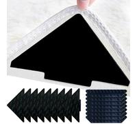 DALAETUS 34 pinze per tappeti, lavabili, riutilizzabili, antiscivolo, per pavimenti in legno, piastrelle, tappeti, tappetini (nero)