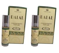 Dalal - Olio profumato concentrato roll-on da 6 ml, confezione da 2, lunga durata, senza alcol, per uomini e donne
