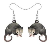 DALANE Carino acrilico anime Possum orecchini pendenti goccia animali gioielli opossum regali per donne ragazze charms, M, Acrilico