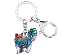 DALANE Smalto Lega Dolce Gatto Portachiavi Gattino Auto Portachiavi Animali Domestici Gioielli Regali per Donne Ragazze Borsa Charms (Multi)